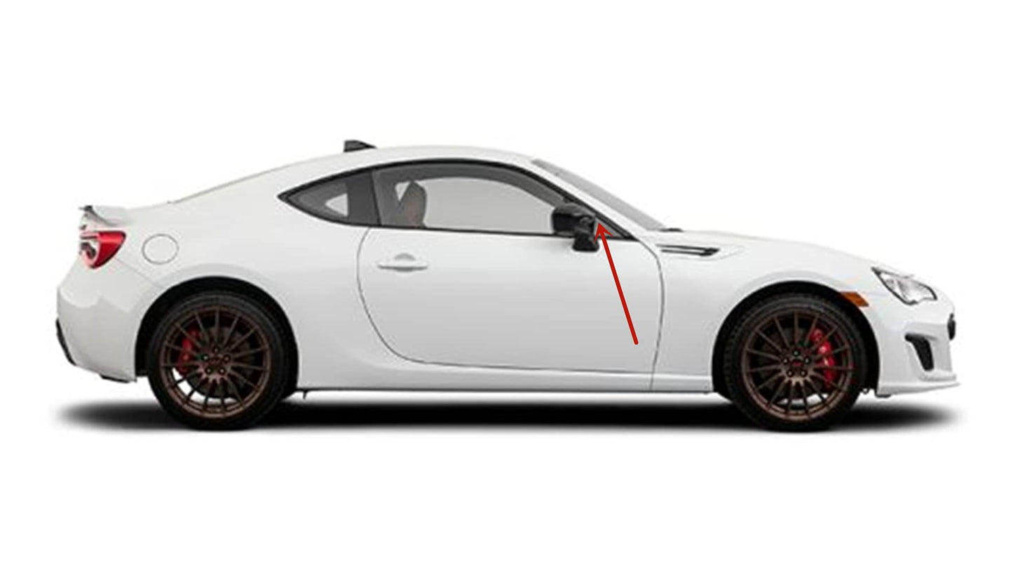 Passenger Right Side Front Vent Window Vent Glass Compatible with Subaru BRZ 2013-2021 / Scion FR-S 2013-2016 / Toyota 86 2017-2020 2-Door Coupe Models