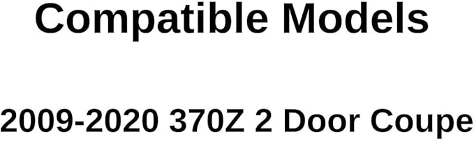 Heated Back Window Back Glass Compatible with Nissan 370Z 2 Door Coupe 2009-2020 Models