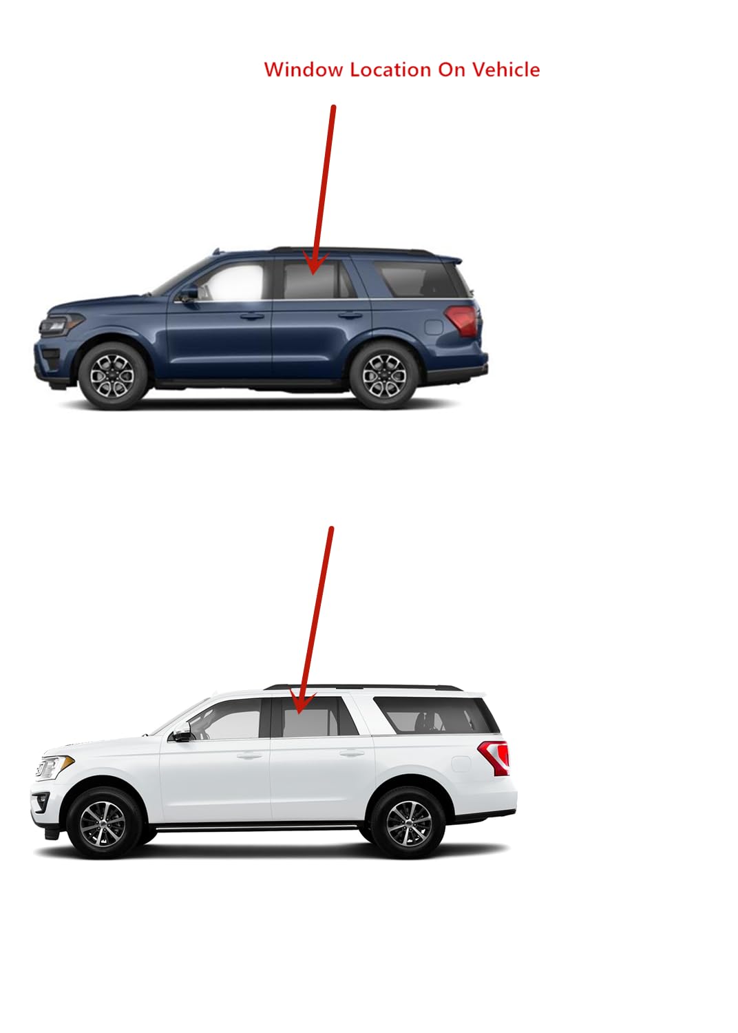 OEM Laminated Driver Left Side Rear Door Window Door Glass Compatible with Ford Expedition/Lincoln Navigator 2018-2024 Models