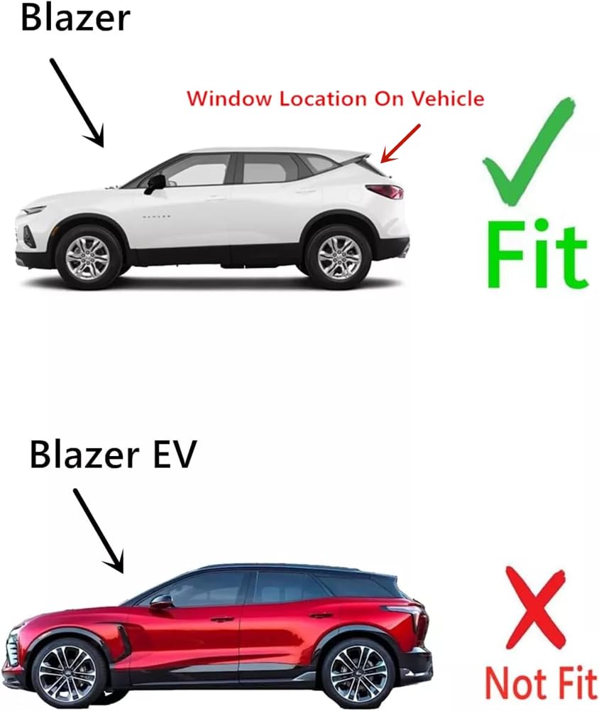 Heated Back Tailgate Window Back Glass Compatible with Chevrolet Blazer 2019-2025 Models (Not For Blazer EV)