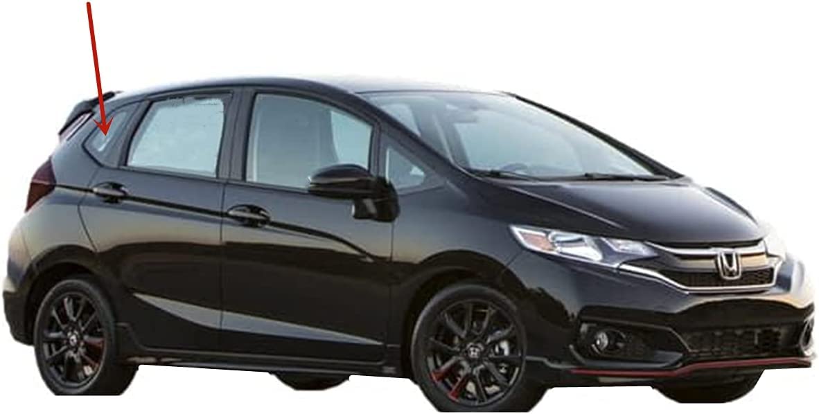 Passenger Right Side Rear Quarter Window Quarter Glass Compatible with Honda Fit 2015-2020 Models