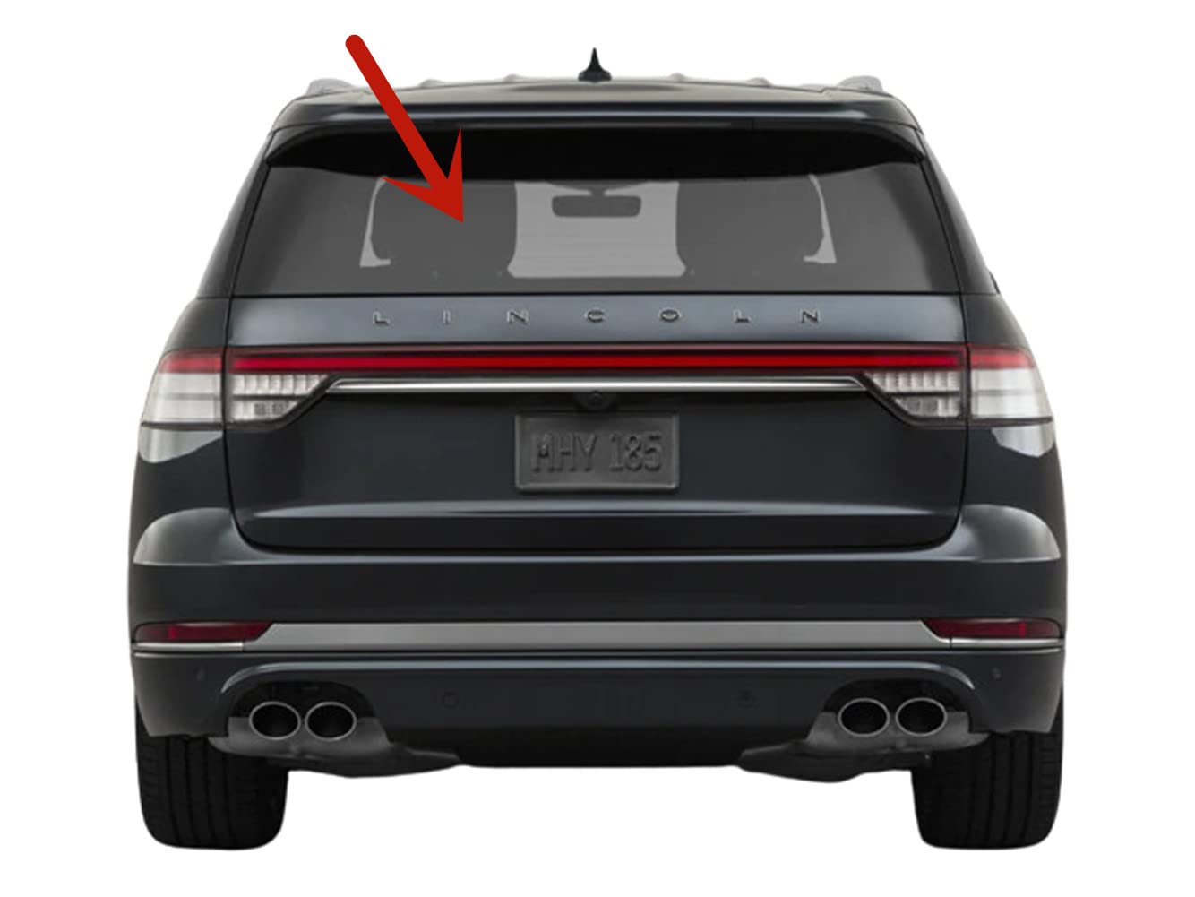 Heated Rear Tailgate Window Back Glass Compatible with Lincoln Aviator 2020-2024 Models