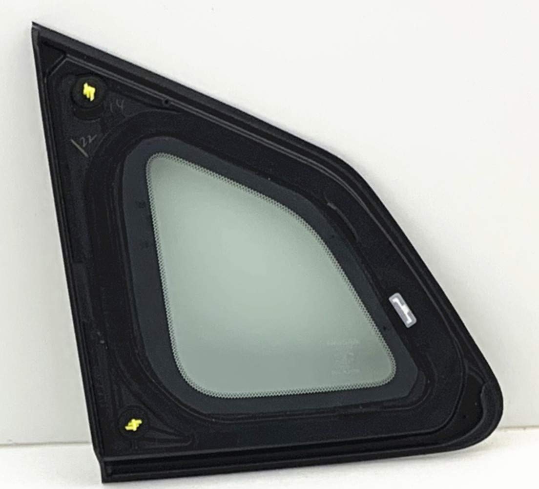 OE Passenger Right Side Quarter Window Quarter Glass Bright Trim Style Compatible with Nissan Rogue Sport 2017-2021 Models