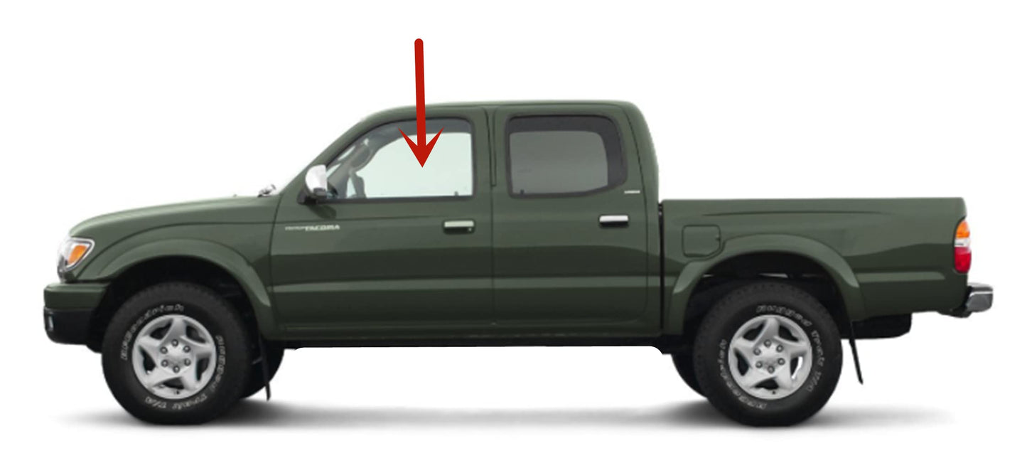 Driver Left Side Front Door Window Door Glass Compatible with Toyota Tacoma 1995-2004 Models