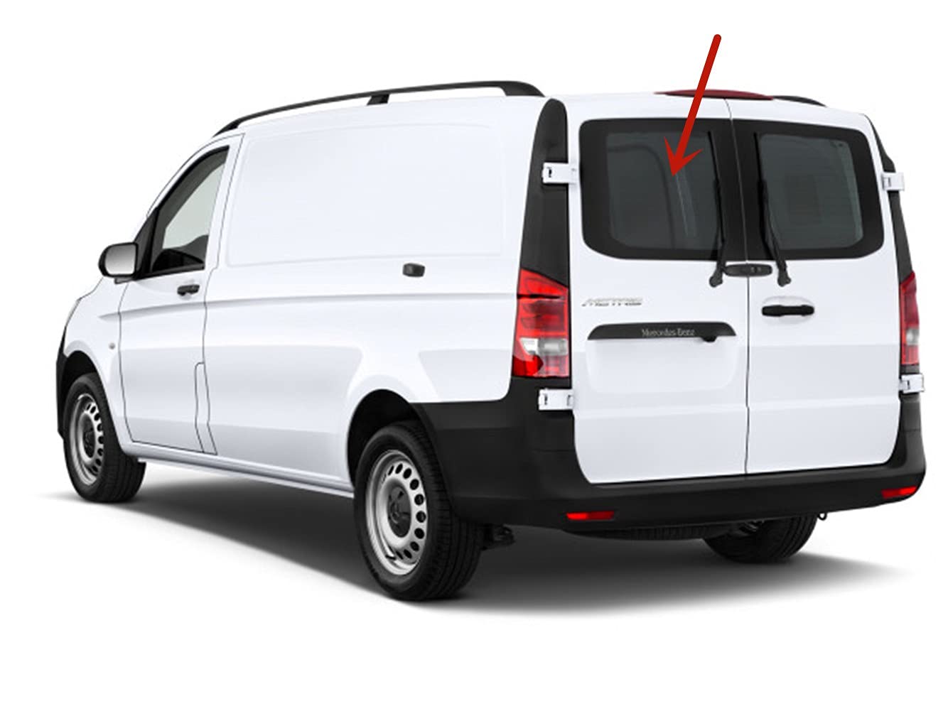 Heated Back Window Back Glass Driver Left Side Compatible with Mercedes Benz Metris 2015-2023 Models