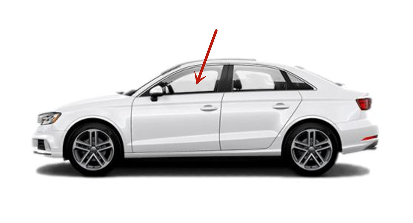OEM Driver Left Side Front Door Window Door Glass Compatible with Audi A3 / S3 4 Door Sedan 2015-2020 Models