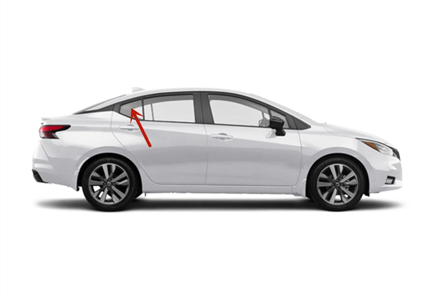 Passenger Right Side Rear Vent Window Vent Glass Compatible With Nissan Versa 2020-2025 Models