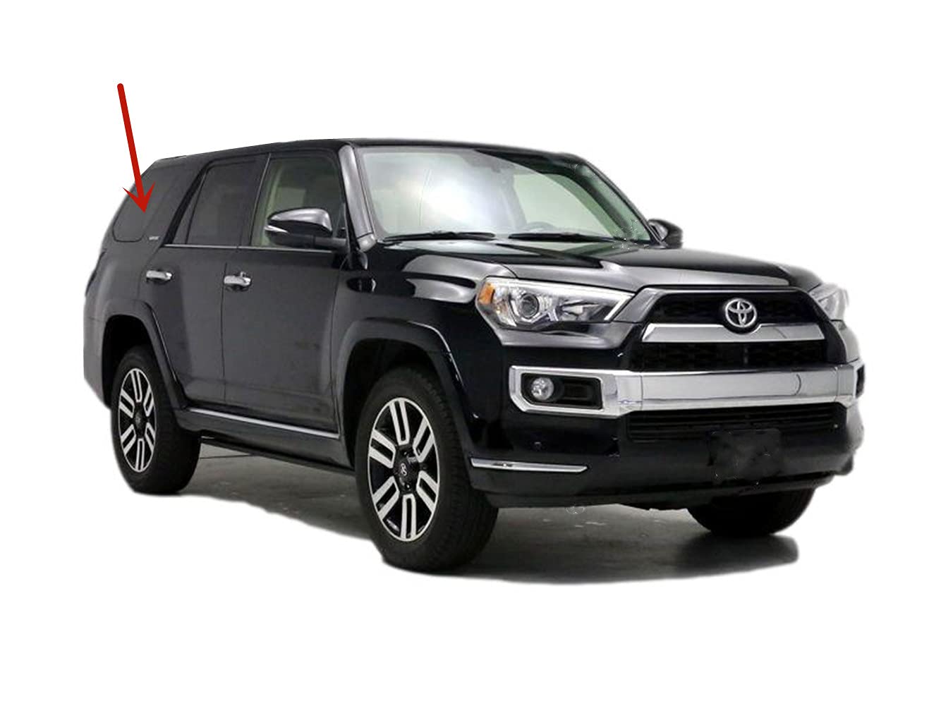 Privacy Passenger Right Side Quarter Window Quarter Glass Compatible with Toyota 4Runner 2014-2024 Models