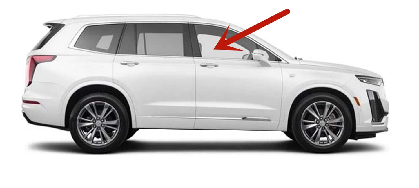 Passenger Right Side Front Door Window Door Glass Laminated Compatible with Cadillac XT6 2020-2025 Models