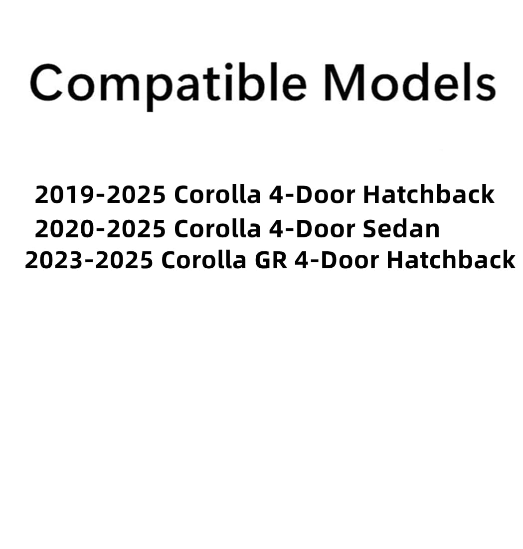 Passenger Right Side Front Vent Window Vent Glass Compatible with Toyota Corolla 4 Door Hatchback 2019-2025 / Corolla 4 Door Sedan 2020-2025 Models