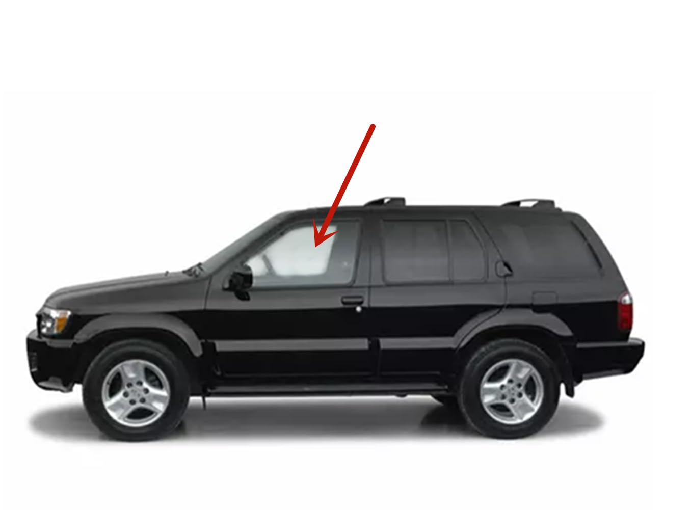 Driver Left Side Front Door Window Door Glass Compatible with Nissan Pathfinder/Infiniti QX4 1996-2004 Models (Not for Pathfinder Armada)