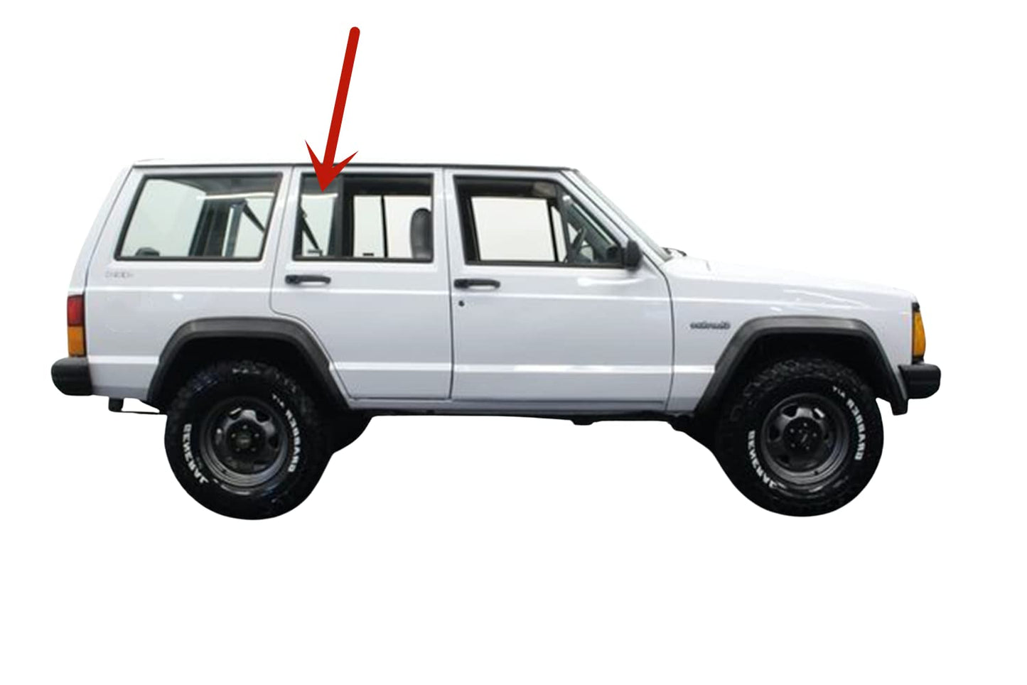Passenger Right Side Rear Vent Window Vent Glass Compatible with Jeep Cherokee/Wagoneer 1984-1996 4 Door Models