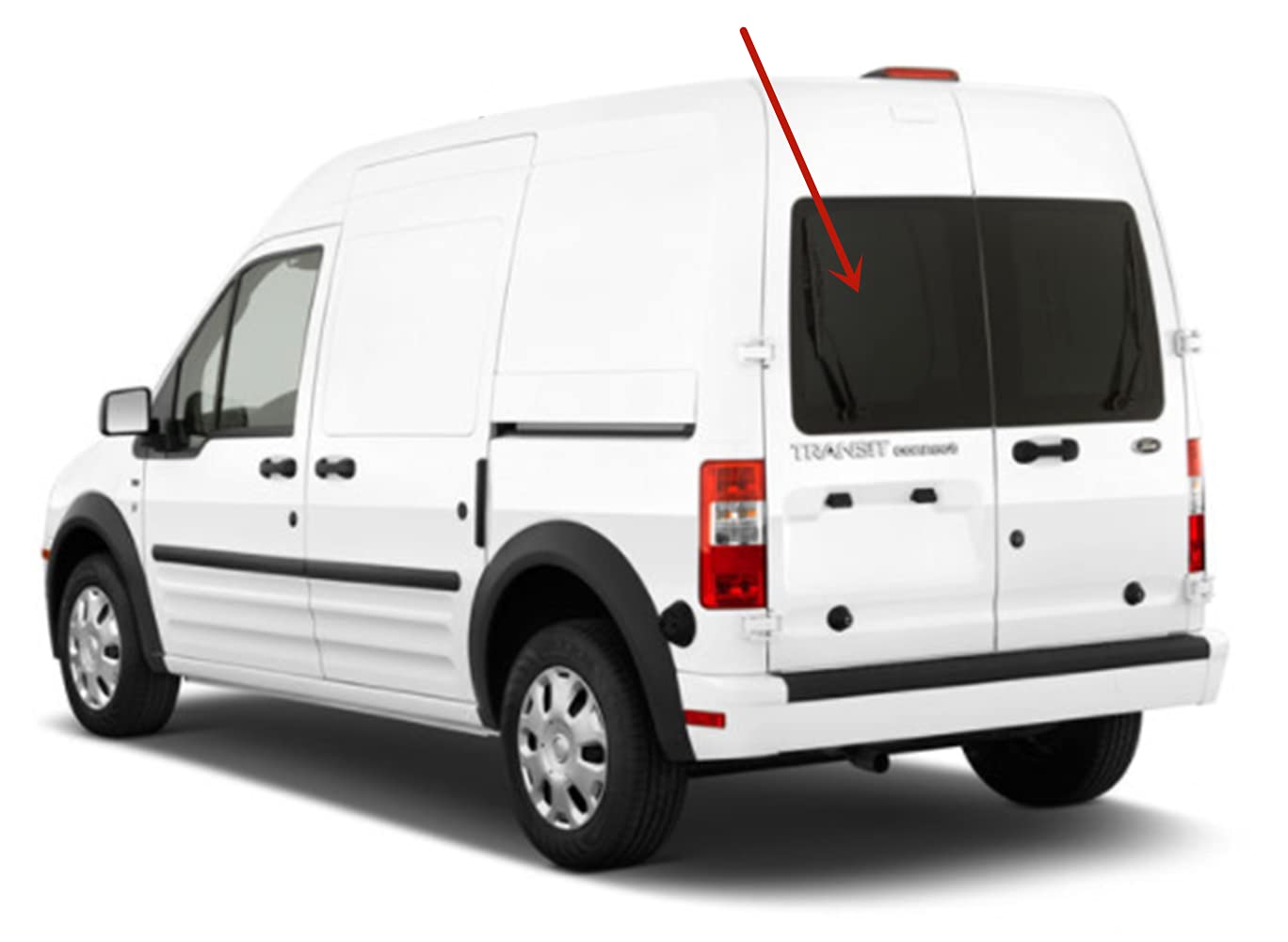 Heated Privacy Back Window Back Glass Driver Left Side Compatible with Ford Transit Connect 2010-2013 Models