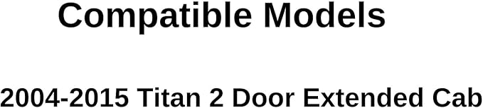 Driver Left Side Rear Quarter Window Quarter Glass Compatible with Nissan Titan 2 Door Extended Cab 2004-2015 Models