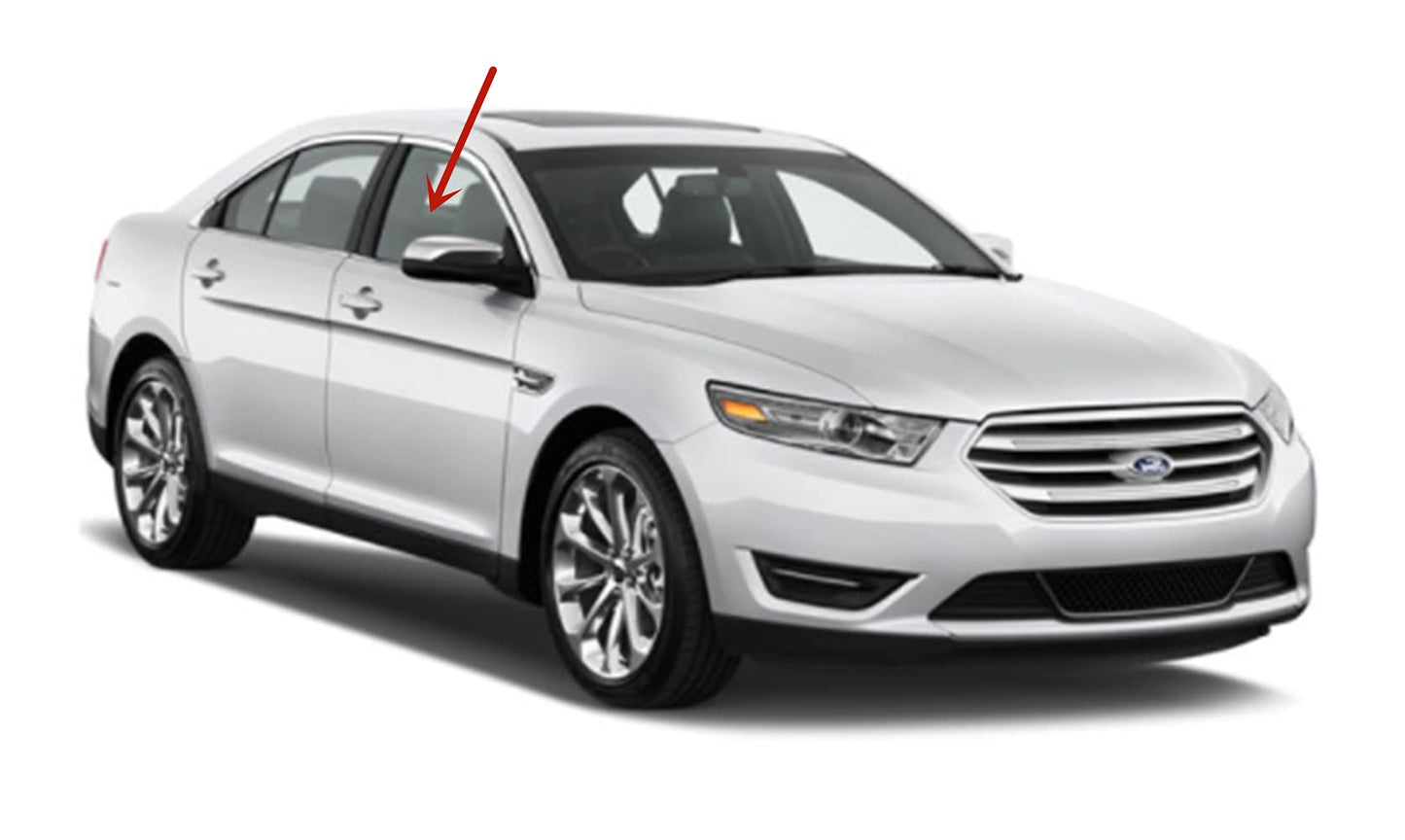 Passenger Right Side Front Door Window Door Glass Compatible with Ford Taurus 4 Door Sedan 2010-2019 Models