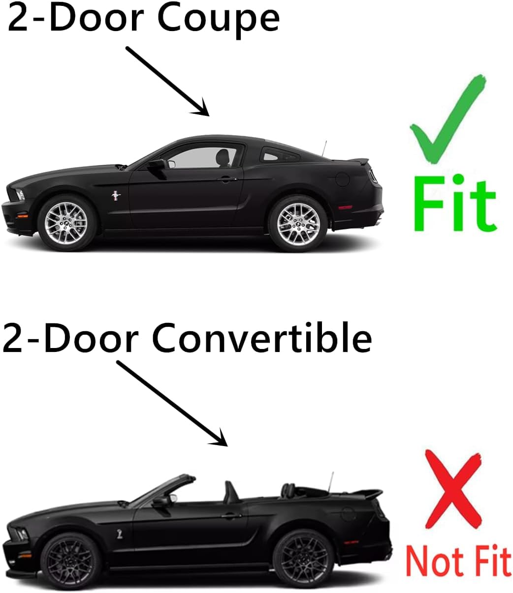 Factory Privacy Tinted Driver Left Side Quarter Window Quarter Glass Compatible with Ford Mustang 2-Door Coupe 2005-2009 Models