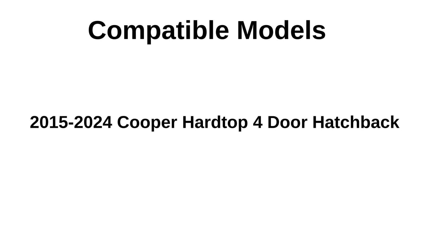 Tempered Driver Left Side Front Door Window Door Glass Compatible with Mini Cooper Hardtop 4 Door Hatchback 2015-2024 Models