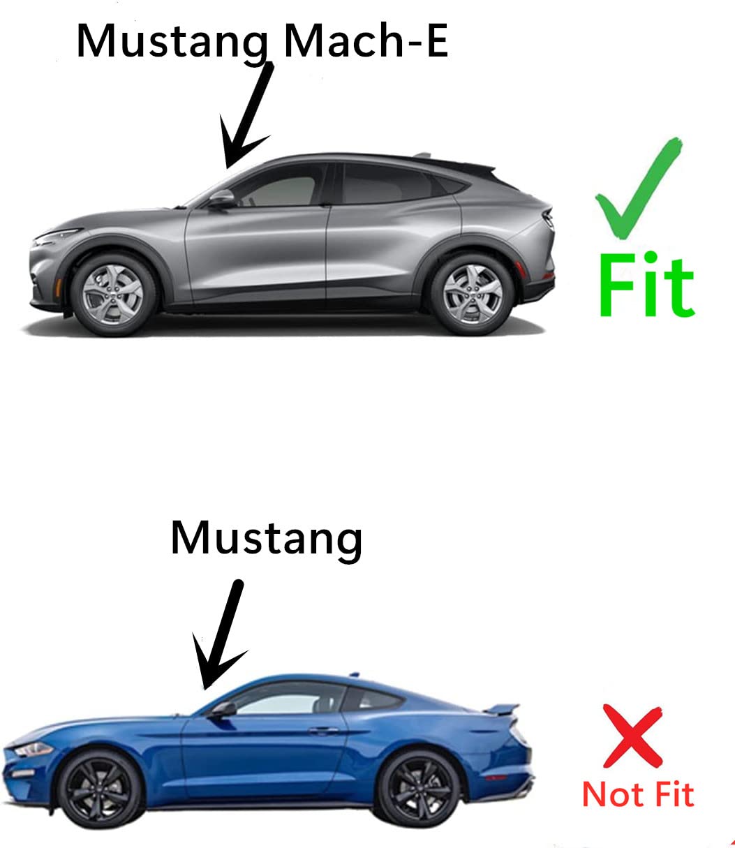 Tempered Driver Left Side Rear Door Window Door Glass Compatible with Ford Mustang Mach-E 2021-2025 Models