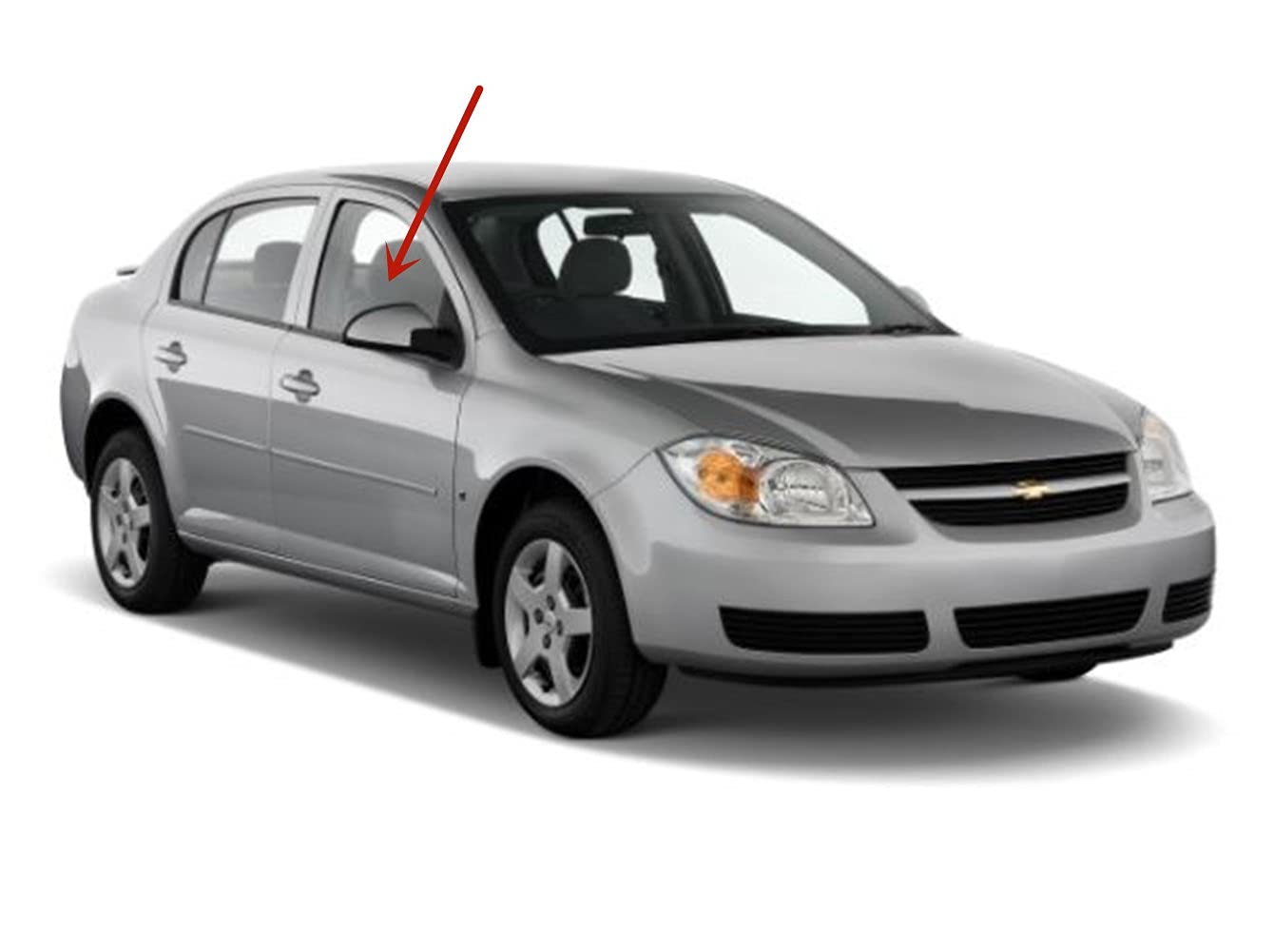 Passenger Right Side Front Door Window Door Glass Compatible with Chevrolet Cobalt/Pontiac G4/Pontiac G5 2005-2011 4 Door Sedan Models