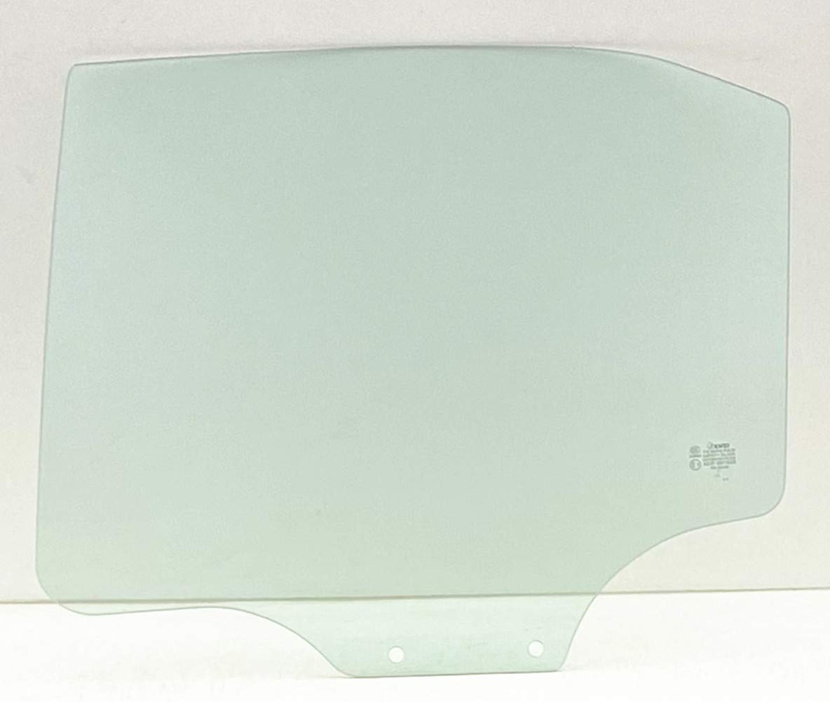 Driver Left Side Rear Door Window Door Glass Compatible with Mitsubishi Mirage 4 Door Sedan 1997-2001 Models