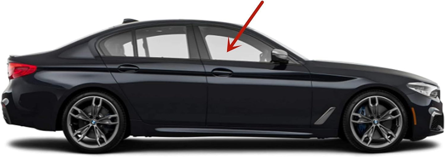 Passenger Right Side Front Door Window Door Glass Compatible with BMW 530e / 530i / 540i / M550i 4 Door Sedan 2017-2023 Models