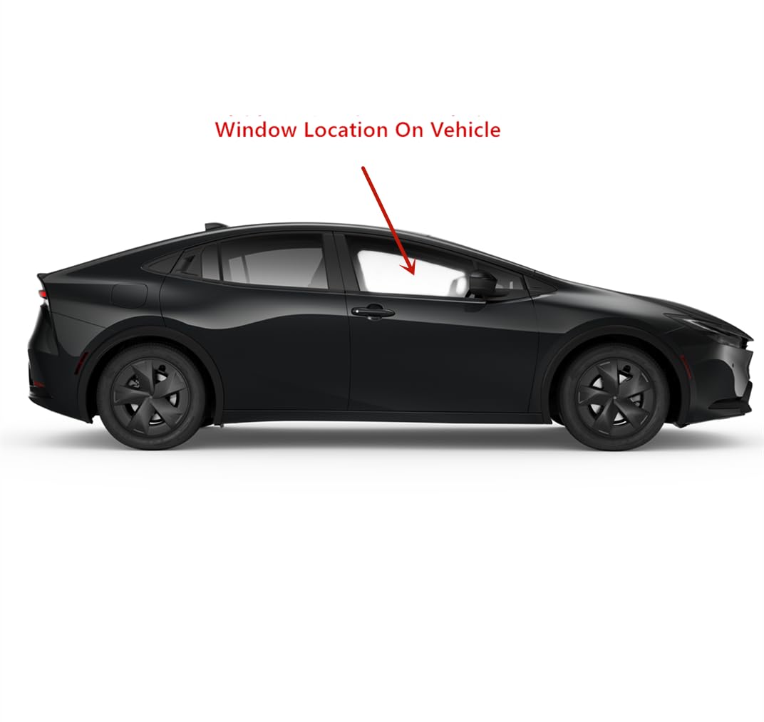 Laminated Passenger Right Side Front Door Window Door Glass Compatible with Toyota Prius / Prius Prime / Plug-in 2023-2025 Models