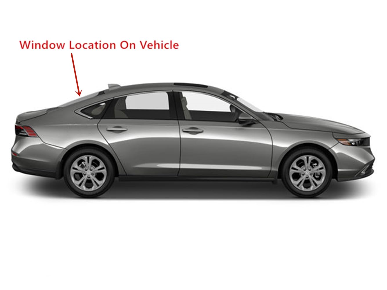 Heated Rear Back Window Back Glass Compatible with Honda Accord 2023-2025 Models (Not For Hybrid Models)