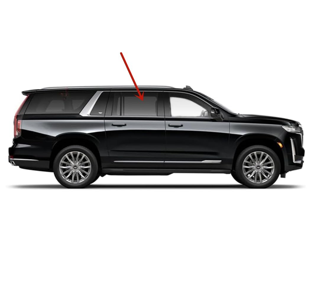 Tempered Privacy Passenger Right Side Rear Door Window Door Glass Compatible with Escalade ESV 2021-2025 Models ( Not For Escalade )