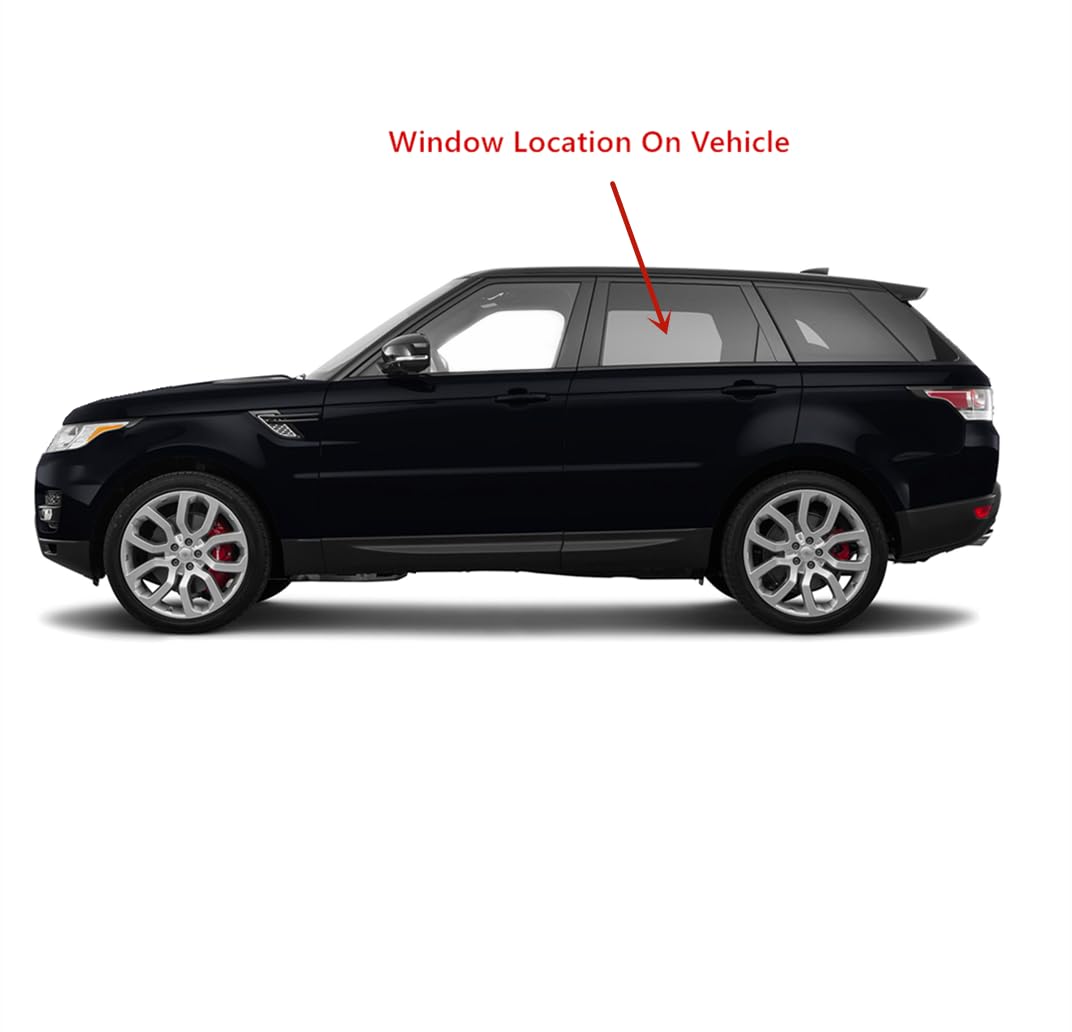 Factory Privacy Tempered Driver Left Side Rear Door Window Glass Compatible with Range Rover Sport 2014-2022 Models