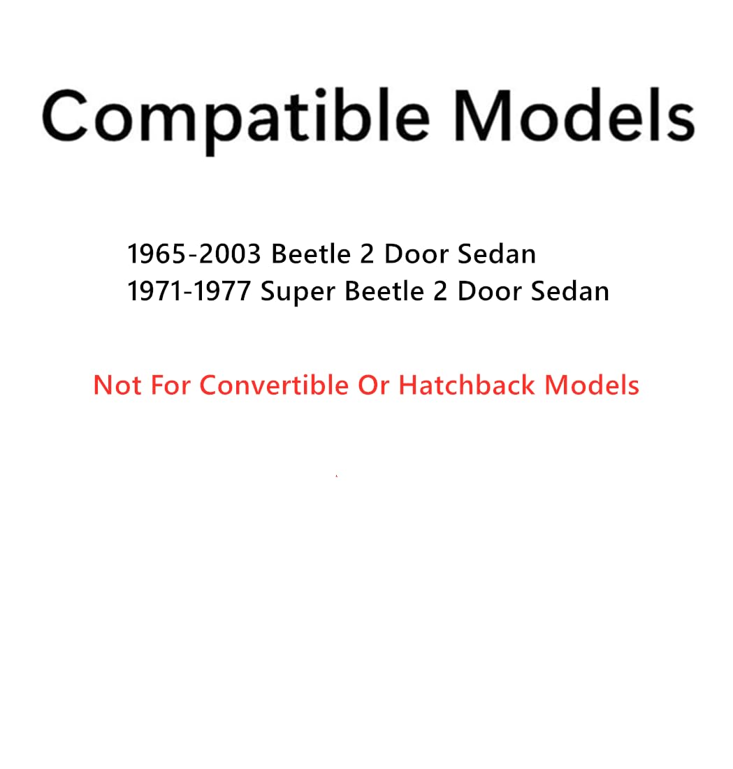 Tempered Door Window Door Glass Compatible with Beetle / Super Beetle 2-Door Sedan 1965-2003 Models Fit Both Side