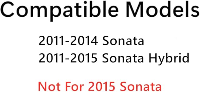 Passenger Right Side Front Door Window Door Glass Compatible with Hyundai Sonata 2011-2014 Models / Sonata Hybrid 2011-2015 Models