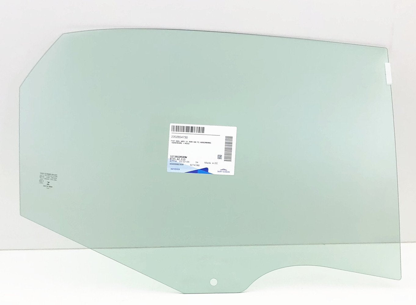 OEM Passenger Right Side Rear Door Window Door Glass Compatible with Fiat/Chrysler 500L 2014-2021 Models