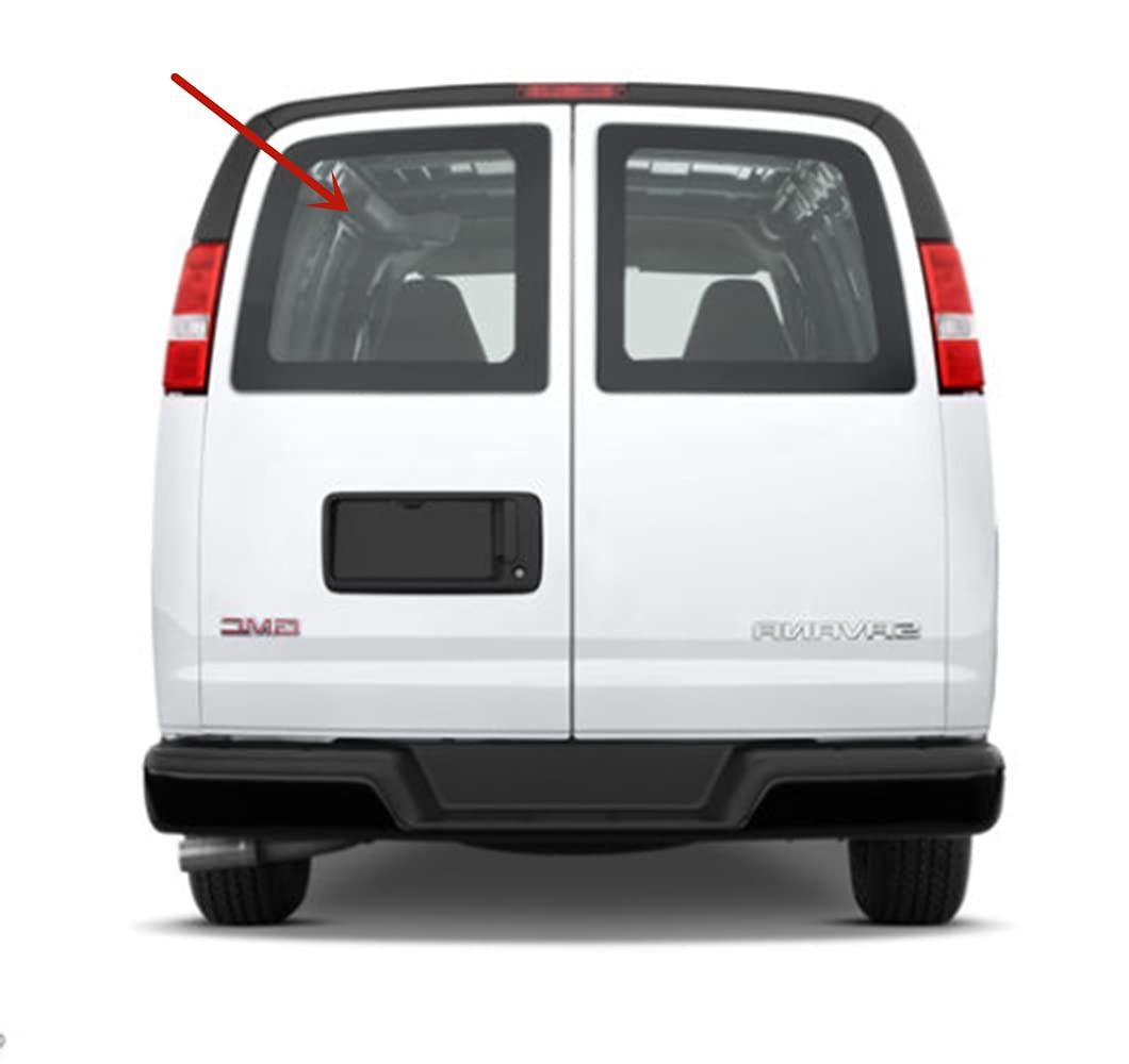 Stationary Back Window Back Glass Driver Left Side Compatible with Chevrolet Express/GMC Savana 1996-2025 Models