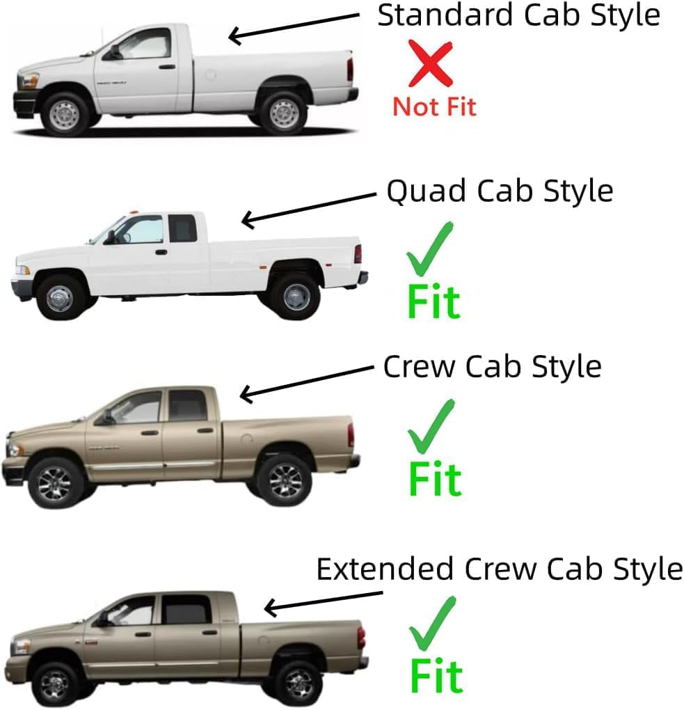 Tempered Driver Left Side Front Door Window Door Glass Compatible with Dodge Dodge Ram 1500 2009-2018 &1500 Classic 2019-2024 & 2500 3500 2010-2025 & 3500Cab/Chs 4500 5500 2011-2025 4-Door Models