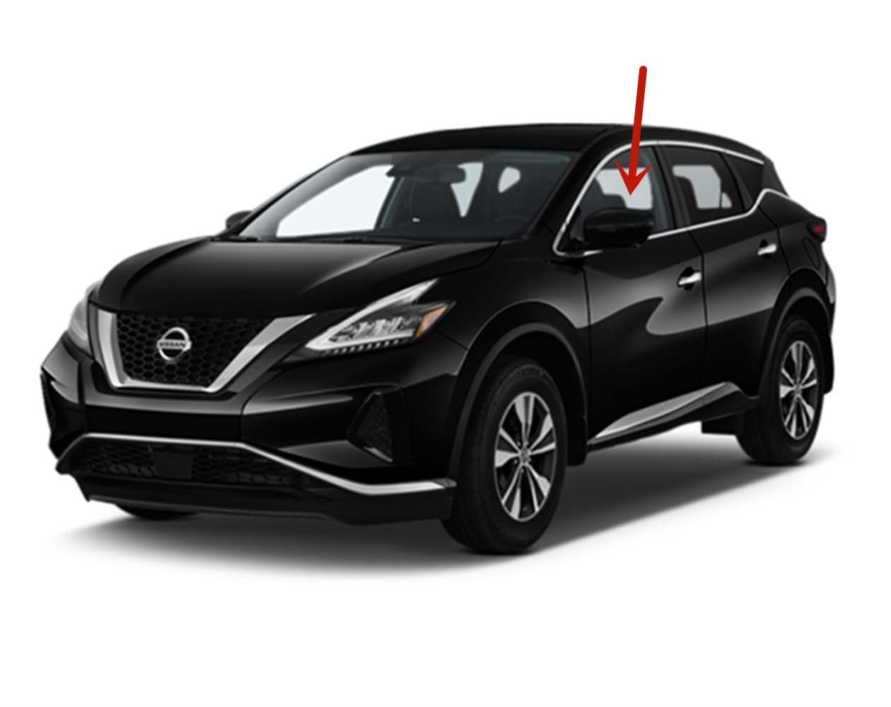 Laminated Driver Left Side Front Door Window Door Glass Compatible with Nissan Murano 2018-2024 Models