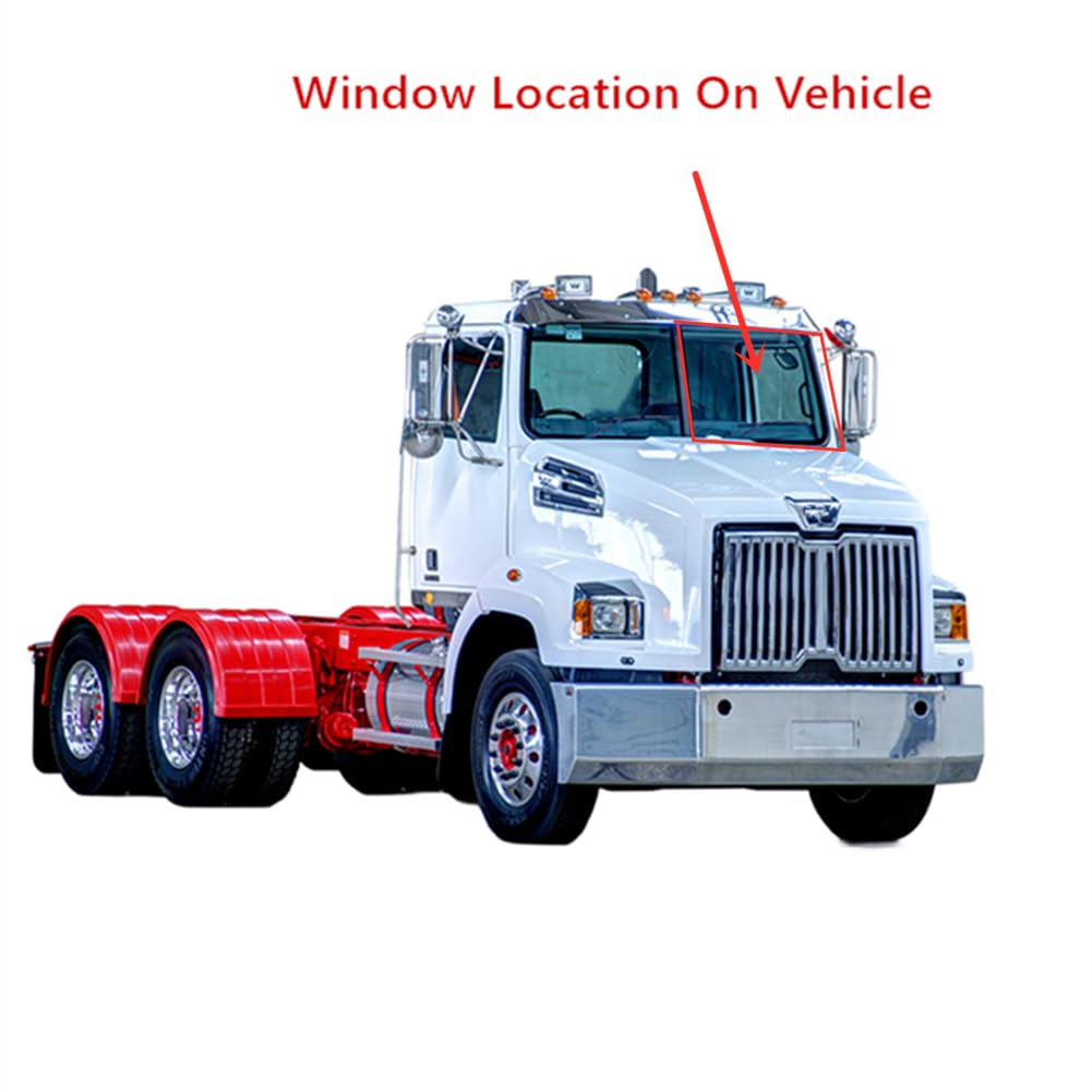Laminated Driver Left Side Front Windshield Window Glass Compatible with Western Star Constellation Series Conventional Cab 2001-2022 Models