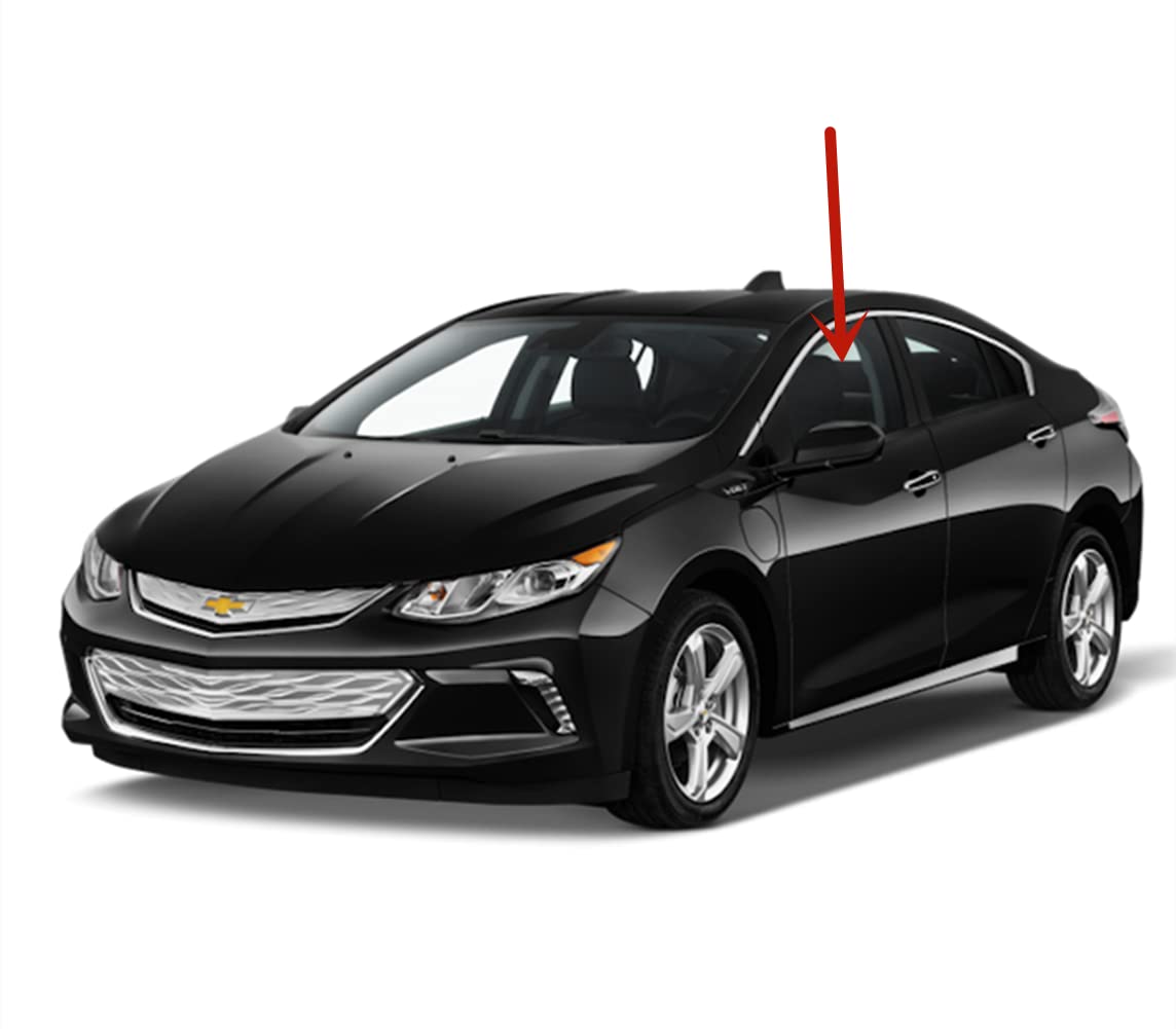 Tempered Driver Left Side Front Door Window Door Glass Compatible with Chevrolet Volt 2016-2019 Models