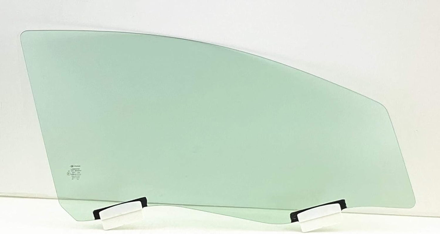 Tempered Passenger Right Side Front Door Window Door Glass Compatible with Chevrolet Malibu 2008-2012 (Not for Malibu Classic) / Saturn Aura 2007-2010 Models