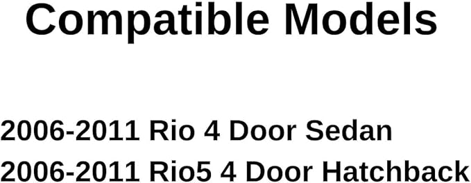 Driver Left Side Front Door Window Door Glass Compatible with Kia Rio / Rio5 2006-2011 Models