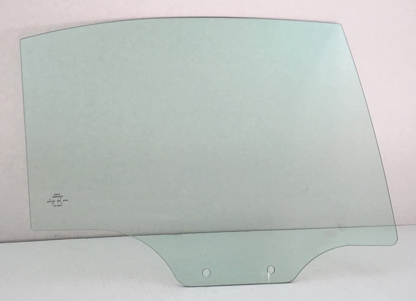 Passenger Right Side Rear Door Window Door Glass Compatible with Kia Rio 4 Door Sedan 2006-2011 Models