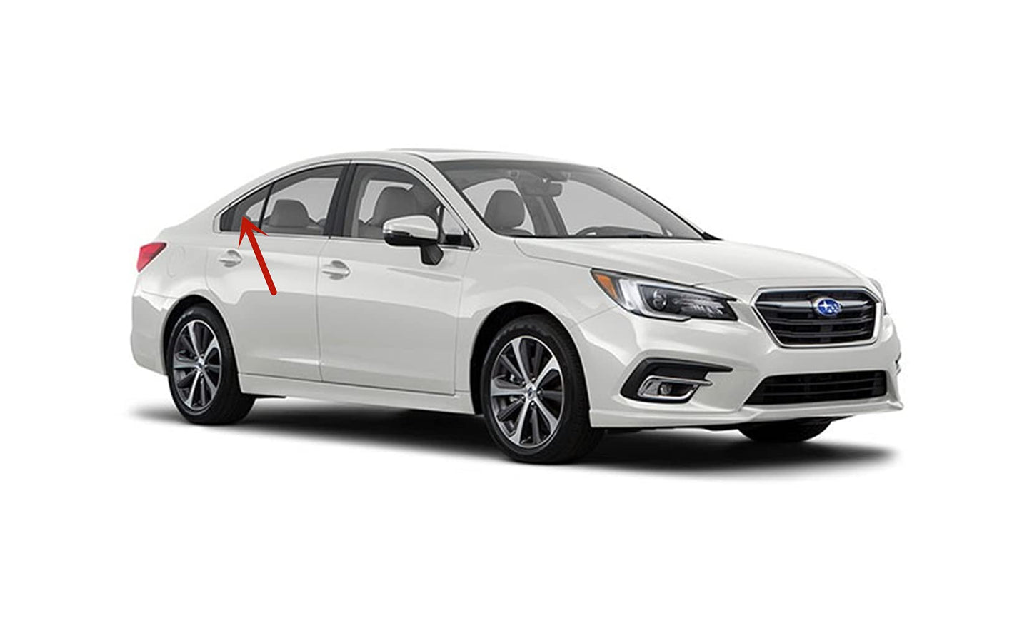 Passenger Right Side Rear Vent Window Vent Glass Compatible with Subaru Legacy 2015-2019 Models