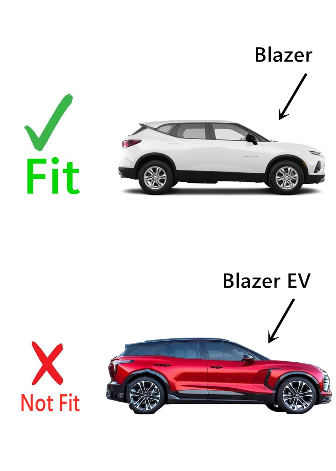 Tempered Passenger Right Side Rear Quarter Window Quarter Glass Compatible with Chevrolet Blazer 2019-2025 Models (Not For Blazer EV)