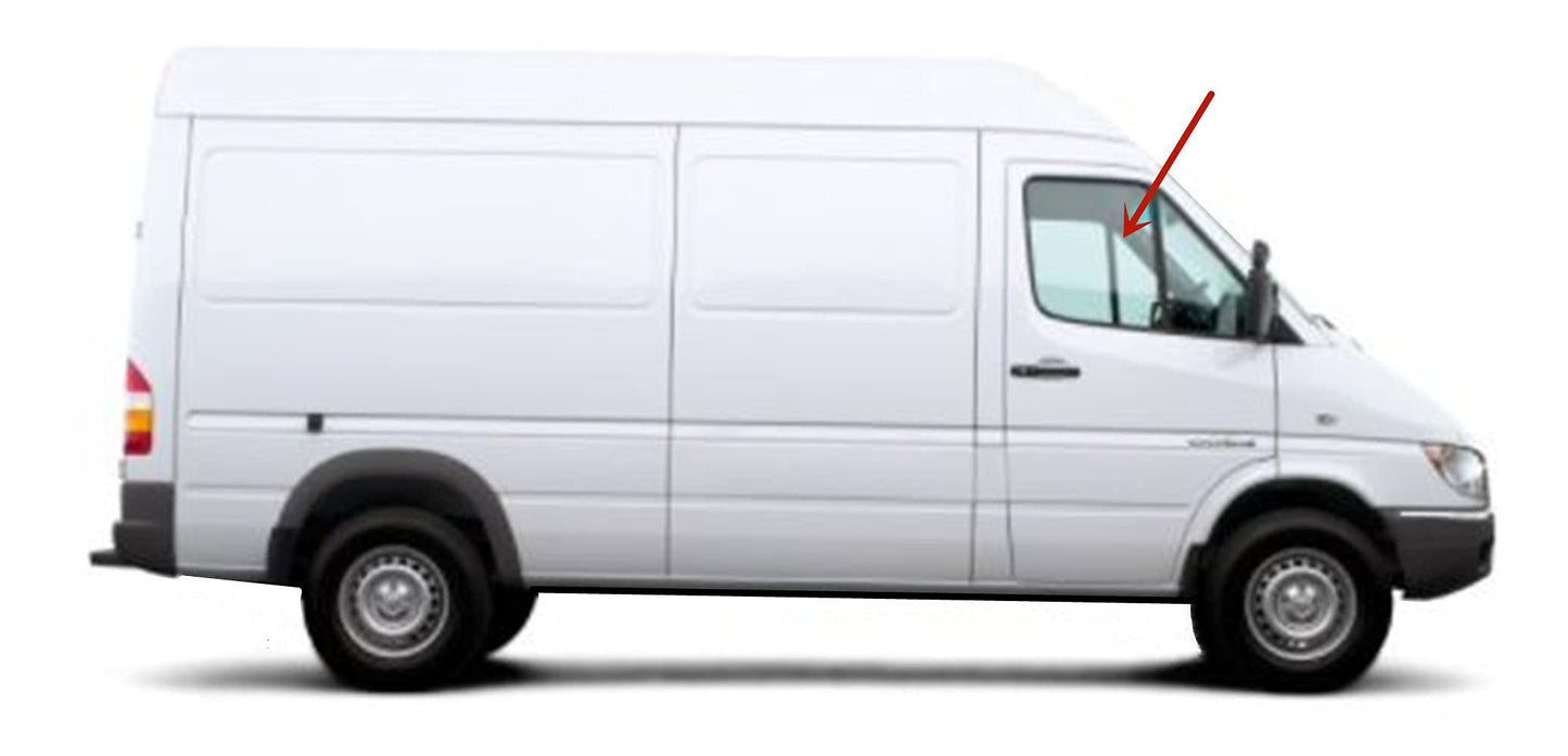 Passenger Right Side Front Door Window Door Glass Compatible with Freightliner Sprinter/Dodge Sprinter 2001-2006 Models