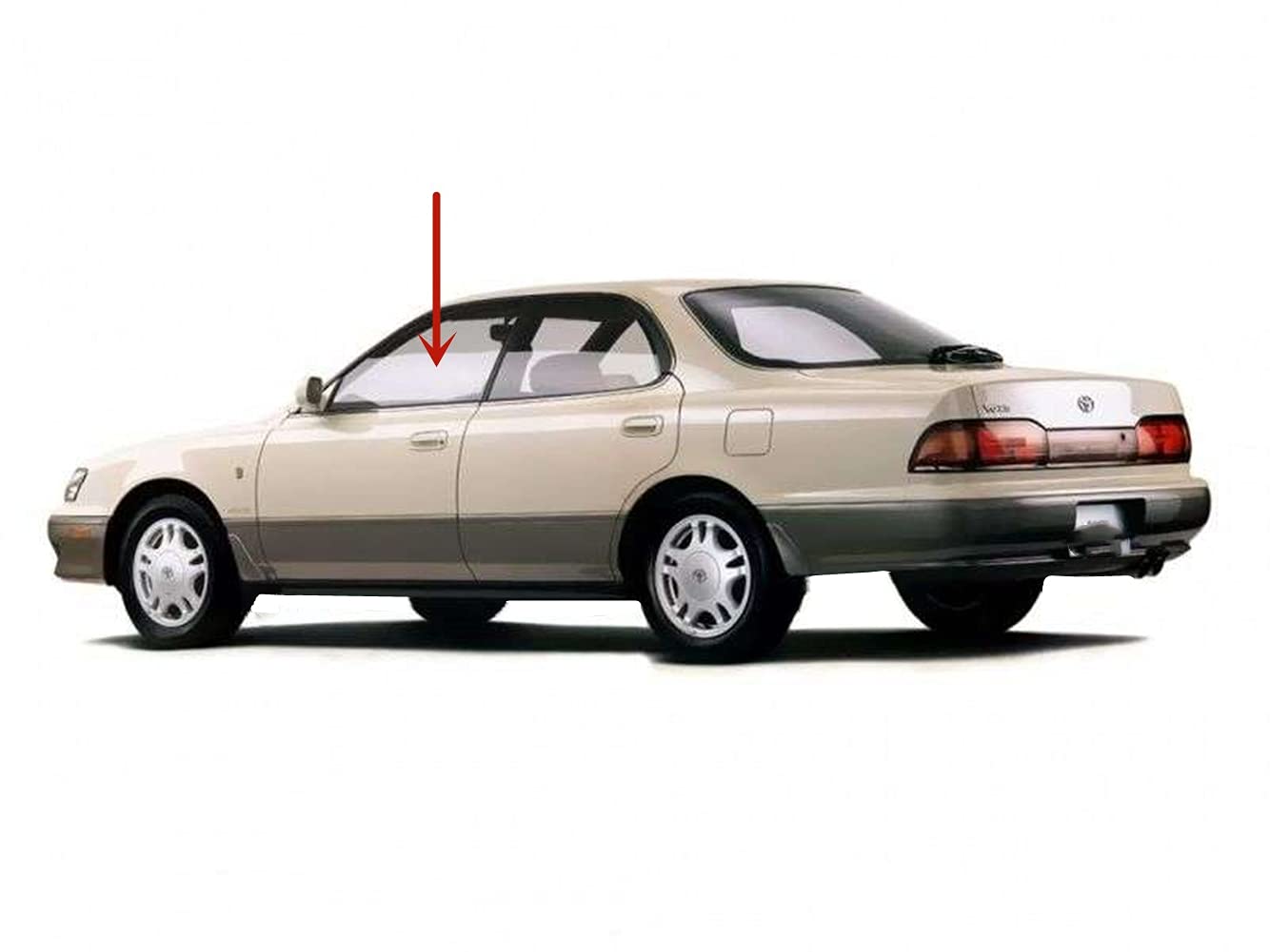 Driver Left Side Front Door Window Door Glass Compatible with Toyota Camry 4 Door Sedan/Wagon 1992-1996 Models