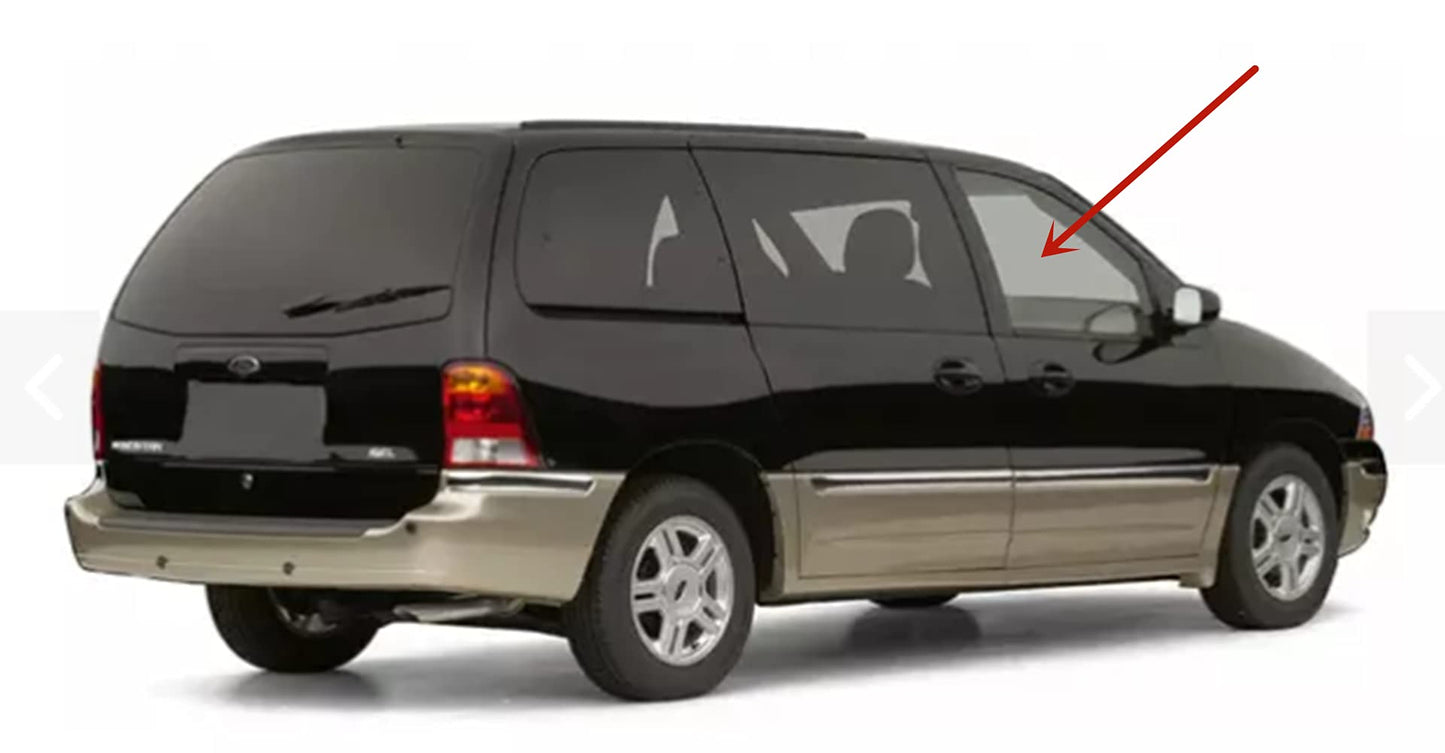 Passenger Right Side Front Door Window Door Glass Compatible with Ford Windstar Mini Van 1995-2002 Models