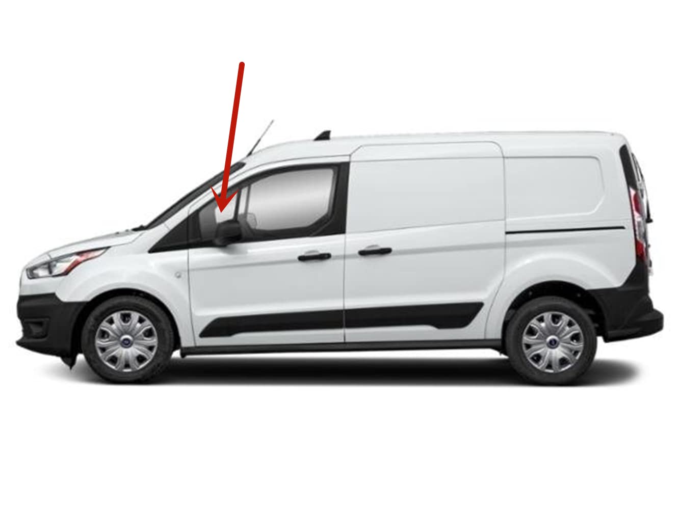 Driver Left Side Front Vent Window Vent Glass Compatible with Ford Transit Connect Mini Van 2014-2023 Models