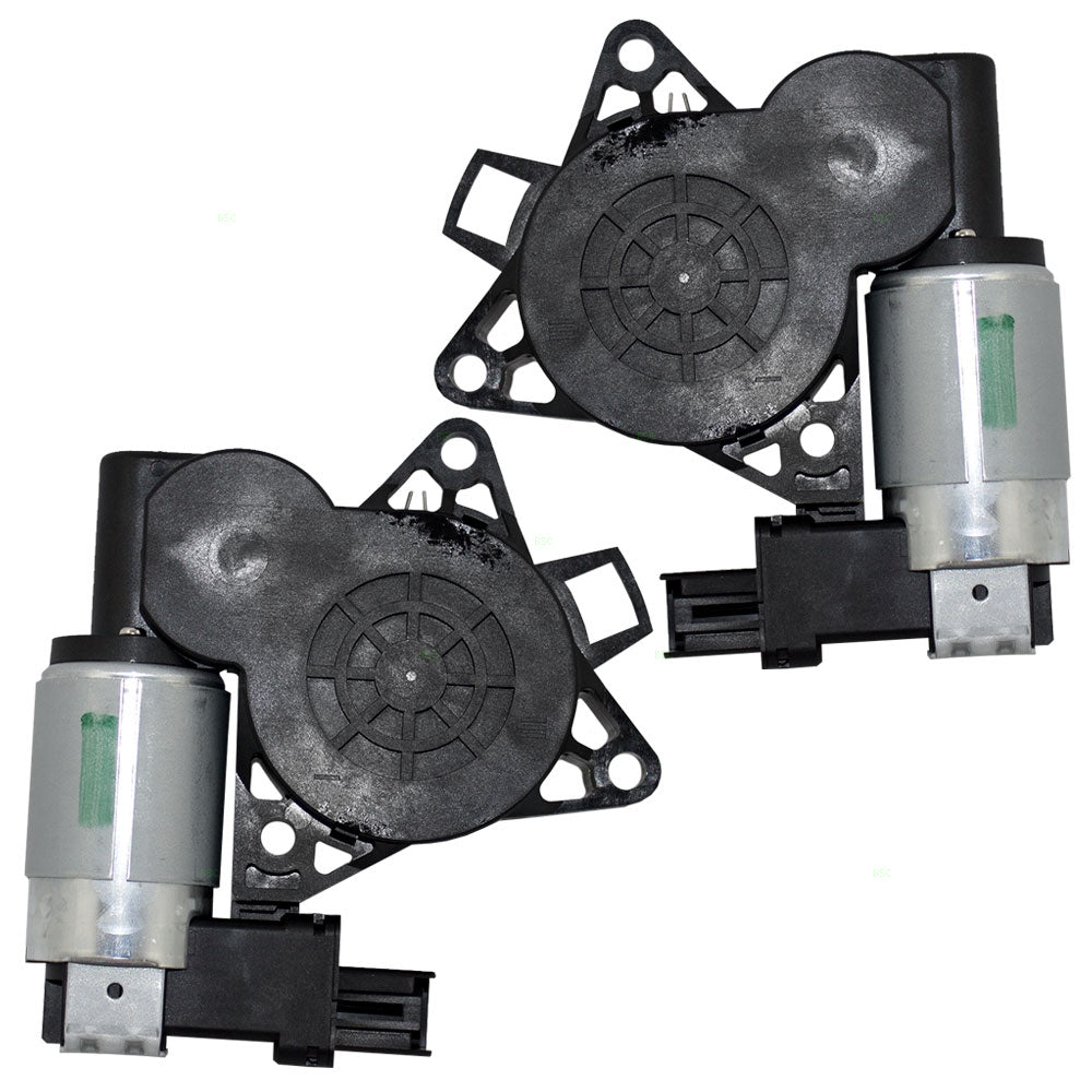 Pair Set Power Window Lift Regulator Motors w/ 2 Pin Connectors Compatible with 04-17 CX-7 CX-9 RX-8 G22C5958XC GJ6A5858XC