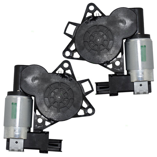 Pair Set Power Window Lift Regulator Motors w/ 2 Pin Connectors Compatible with 04-17 CX-7 CX-9 RX-8 G22C5958XC GJ6A5858XC