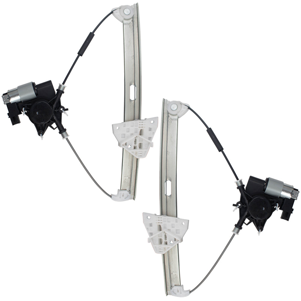 Set Front Power Window Regulators with Motors Compatible with 2004-2008 RX-8