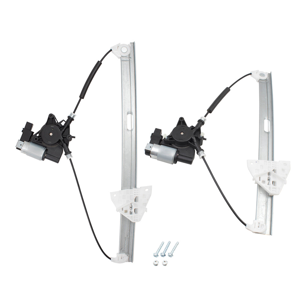 Driver Side Front and Rear Power Window Regulators with Motor Compatible with 2007-2015 Mazda CX-9